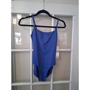 Danskin NYCB Women's Size XS Blueberry Lace Back Keyhole Leotard NWT D1